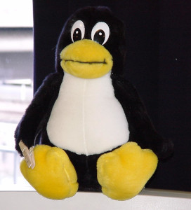 Foto: Tux mit Wäscheklammer